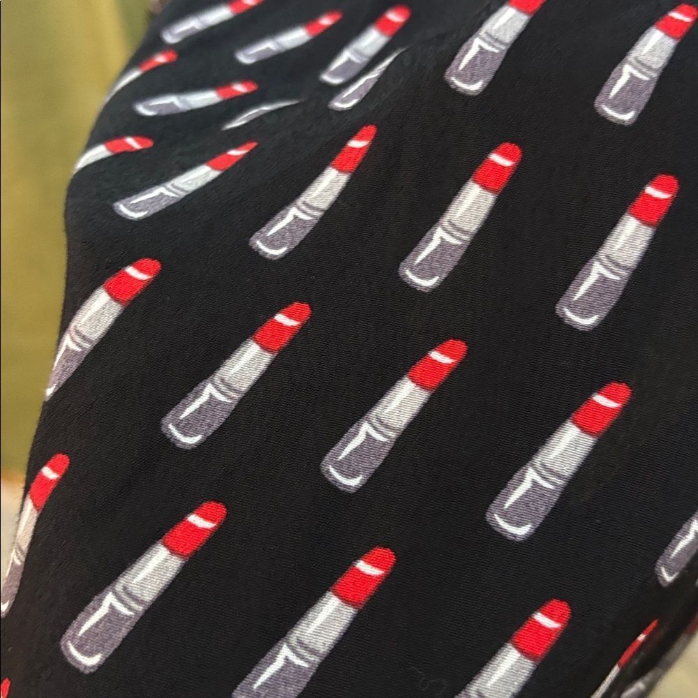 Forever 21 lipstick 💄 print Long Sleeve Dress, S - Picture 7 of 11
